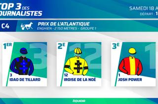 Le Top 3 des journalistes d'Equidia pour le Prix de l'Atlantique (Gr. 1)