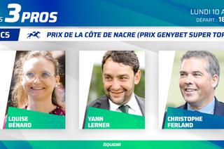 3 pros analysent leurs chances dans le Quinté+ de ce lundi 10 août à Clairefontaine
