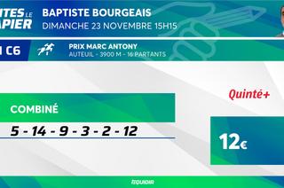 Faites le papier du Quinté+ de ce dimanche 23 novembre