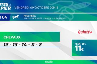 Faites le papier du Quinté+ de ce vendredi 9 octobre