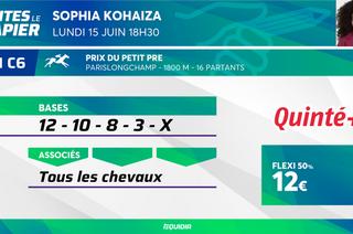 Faites le papier du Quinté+ de ce lundi 15 juin