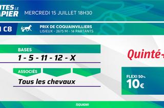 Faites le papier du Quinté+ de ce mercredi 15 juillet
