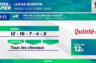Faites le papier du Quinté+ de ce mardi 13 octobre