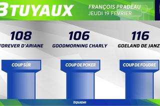 Les&nbsp;3&nbsp;tuyaux&nbsp;du Quinté+ du jeudi 19 février