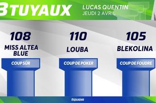 Les 3 tuyaux du Quinté+ du jeudi 2 avril