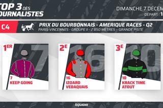 Le Top 3 des journalistes d'Equidia pour le Prix du Bourbonnais - Amerique Races Q2