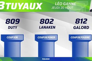 Les trois tuyaux du Quinté du jeudi 20 août