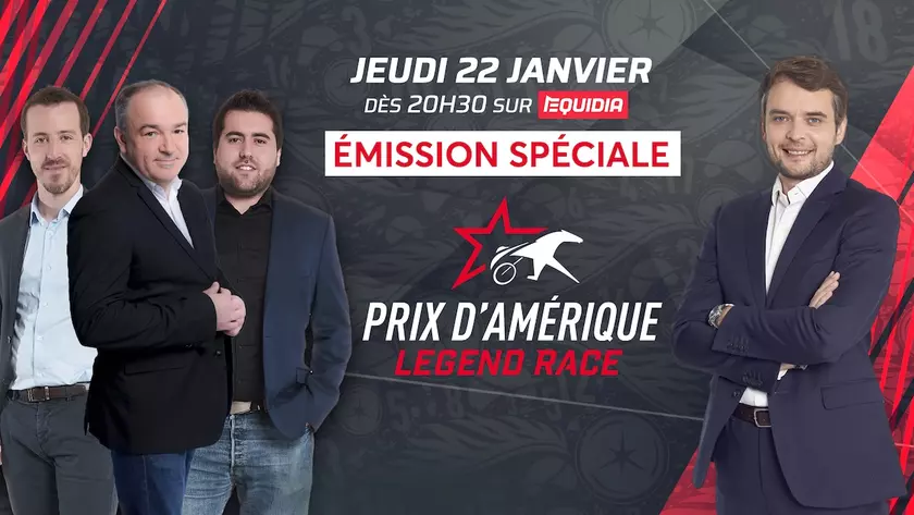 Une émission spéciale sur Equidia pour le Prix d'Amérique Legend Race ...