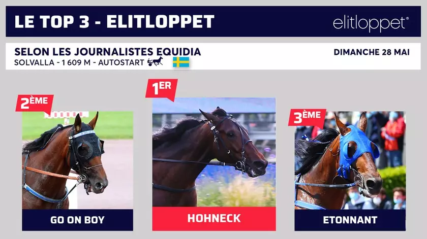 Le Top 3 des journalistes d'Equidia pour l'Elitlopp | Equidia
